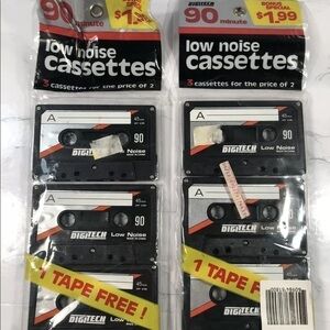 Digitech 90 minute Low Noise Cassettes VTG Total of 6 Cassettes **NEW** Lot of 2